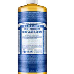 DR. BRONNER'S 18-IN-1 PEPPERMINT PURE CASTILE SOAP 946ML