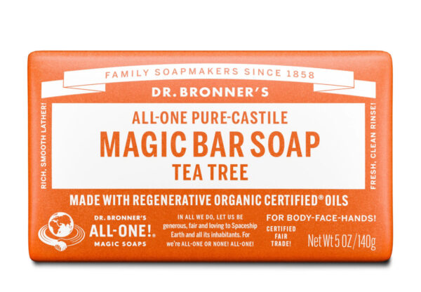 DR. BRONNER'S TEA TREE PURE CASTILE BAR SOAP