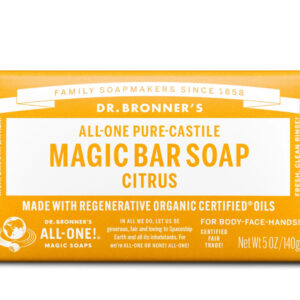 DR. BRONNER'S CITRUS PURE CASTILE BAR SOAP
